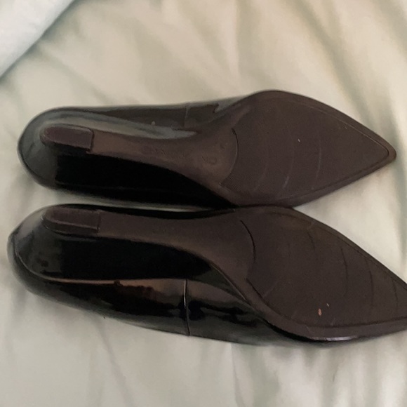 Size 7M Bandolino Bdyara black patent leather wedge. Never worn. - Picture 4 of 4